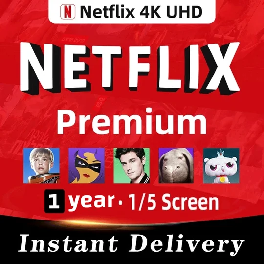 Account Netflix 4k HD (1 Year-5 Screen)